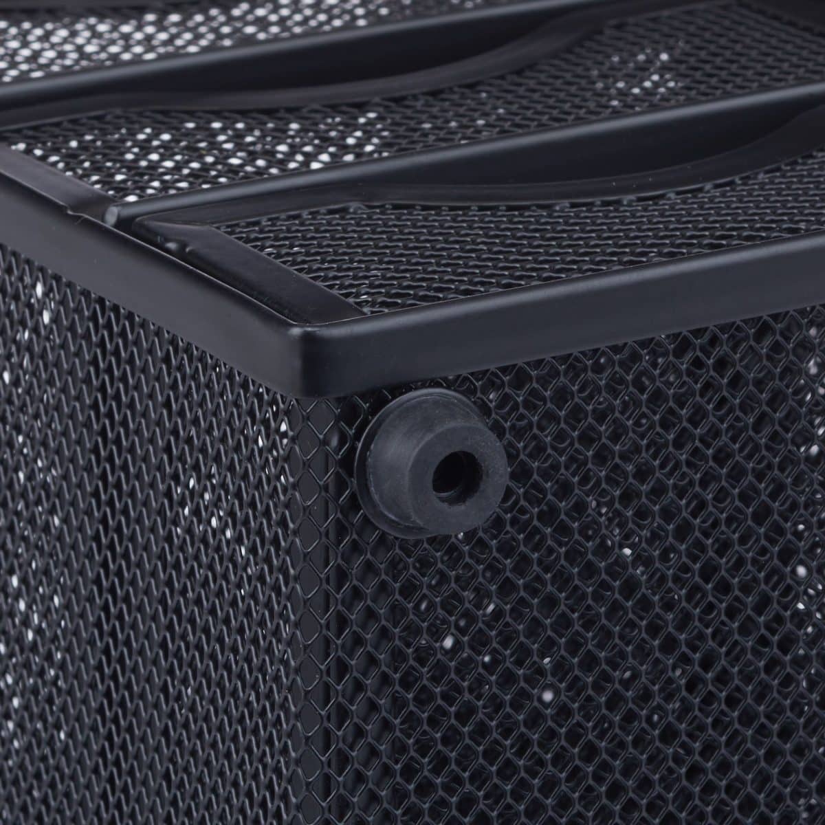 Organizator de birou, un compartiment si 3 sertare, negru, 21 x 12,5 x 13 cm, Relaxdays - imagine 4