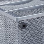 Organizator de birou, un compartiment si 3 sertare, gri, 21 x 12,5 x 13 cm, Relaxdays - imagine 5