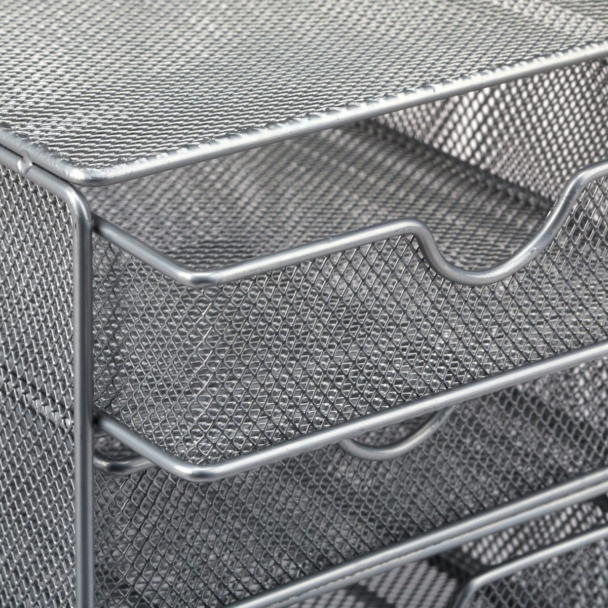 Organizator de birou, 3 sertare, gri, 17 x 16 x 17 cm, Relaxdays - imagine 4