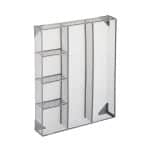Organizator de birou/sertar, 6 compartimente, gri, 6 x 38 x 30 cm, Relaxdays - imagine 8