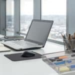 Organizator de birou/sertar, 6 compartimente, gri, 6 x 38 x 30 cm, Relaxdays - imagine 6