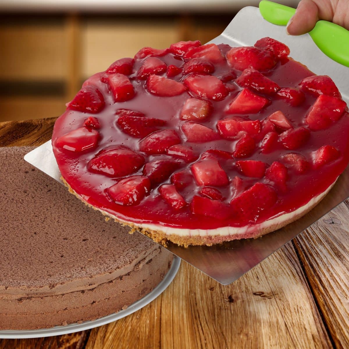 Paleta pentru tort, prajituri sau pizza, Relaxdays, din inox, 2 x 20 x 24 cm - imagine 2
