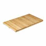 Covoras de baie din bambus, natur, 3 x 65 x 40 cm