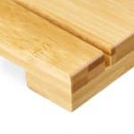 Covoras de baie din bambus, natur, 3 x 65 x 40 cm - imagine 6