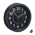 Ceas de perete, clasic, diametru 20 cm, negru