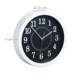 Ceas de perete, clasic, diametru 20 cm, alb - imagine 3