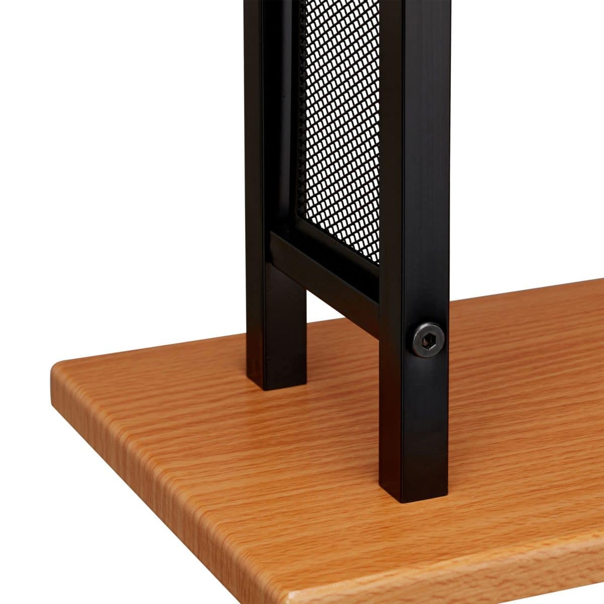 Suport pentru prosoape cu 2 brate, negru, otel/MDF - imagine 6