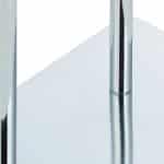 Suport prosoape din otel cromat, 3 sine, argintiu, 83 x 40 x 18 cm - imagine 6