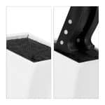 Bloc de cutite gol din bambus, 25 x 11 x 17 cm, alb/negru - imagine 4