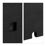 Organizator de cabluri, cutie din bambus, 16,5 x 25,5 x 14 cm, negru, Relaxdays - imagine 9