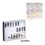 Caseta luminoasa, 325 piese, colorate/negre, Relaxdays