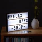 Caseta luminoasa, 325 piese, colorate/negre, Relaxdays - imagine 2