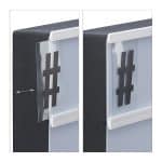 Caseta luminoasa, 325 piese, colorate/negre, Relaxdays - imagine 6