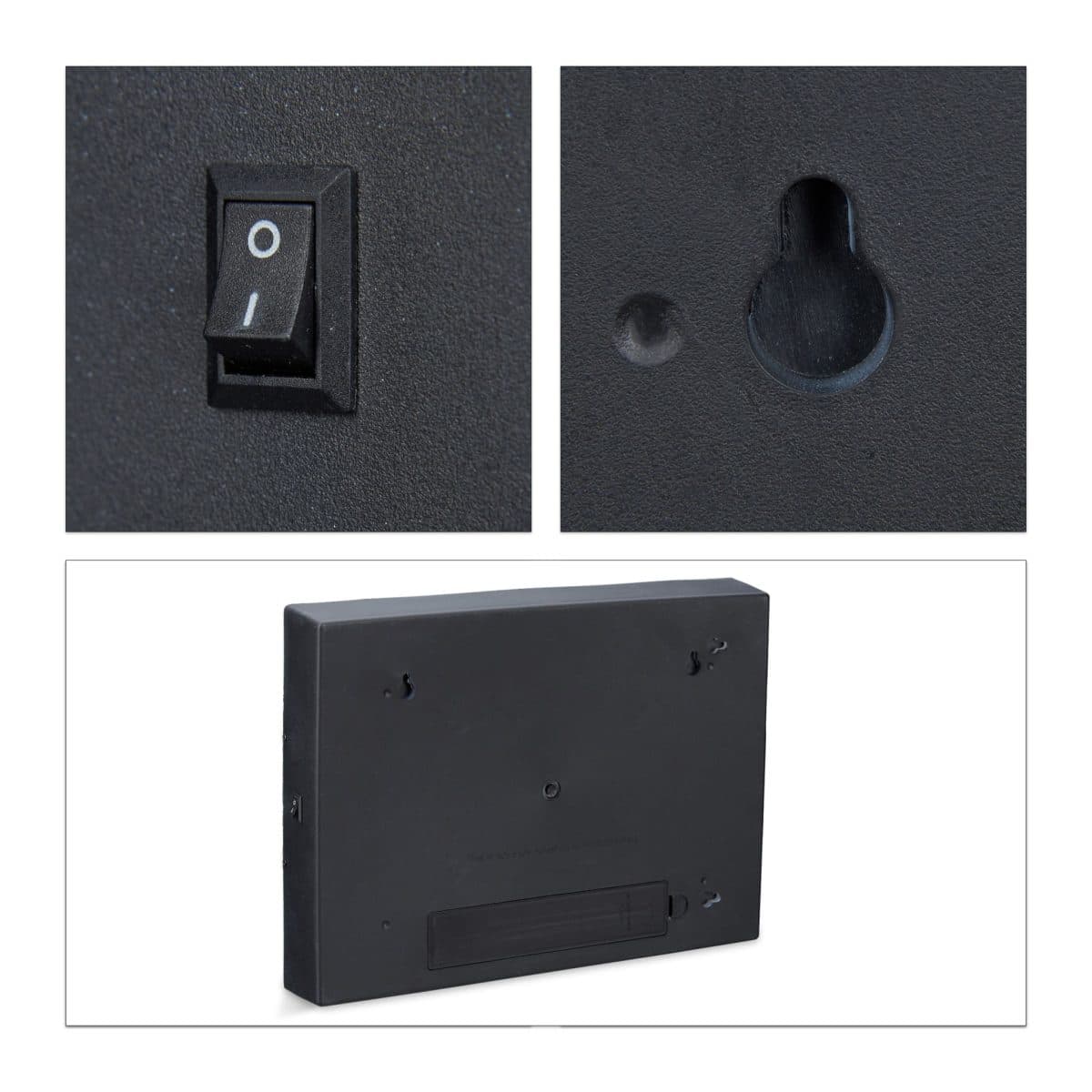 Caseta luminoasa, 325 piese, colorate/negre, Relaxdays - imagine 7