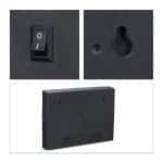 Caseta luminoasa, 325 piese, colorate/negre, Relaxdays - imagine 7