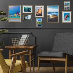 Set de 2 rame pentru fotografii 15 x 20 cm, aurii, Relaxdays - imagine 3