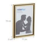 Set de 2 rame pentru fotografii 15 x 20 cm, aurii, Relaxdays - imagine 4