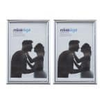 Set de 2 rame pentru fotografii 15 x 20 cm, gri, Relaxdays
