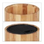 Bloc de cutite gol din bambus,  23 x 12,5 cm, natur - imagine 6