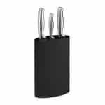 Bloc de cutite gol, negru,  22 x 16,5 x 6,5 cm