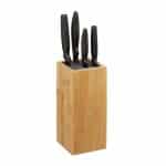 Bloc de cutite gol din bambus,  23 x 10,5 x 10,5 cm, natur