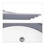 Capac pentru oale sau tigai, 20-24 cm, gri - imagine 2