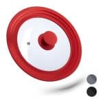 Capac pentru oale sau tigai, 20-24 cm, rosu