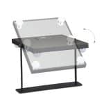Oglinda cosmetica cu LED, control tactil, 3 niveluri de luminozitate, negru - imagine 7