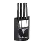 Set 5 ustensile pentru semineu, 61 x 28, 5 x 16 cm, negru