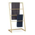 Suport prosoape, din bambus, 4 sine, 110 x 60 x 35 cm