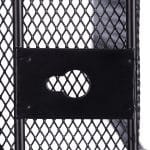 Organizator metalic, de birou/perete, 3 compartimente, negru 32 x 33 x 25 cm - imagine 6