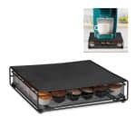 Suport pentru 36 capsule, compatibil Dolce Gusto, cu suport cafetiera, stand orizontal, 8 x 33,5 x 32 cm