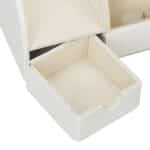 Organizator de birou cu 5 compartimente, alb, Relaxdays - imagine 7