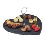 Platou servire, forma inima, 12.5 x 25 x 25.5 cm