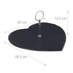 Platou servire, forma inima, 12.5 x 25 x 25.5 cm - imagine 6