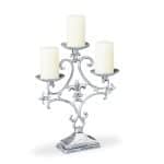Sfesnic vintage cu 3 brate, fabricat din fonta, dimensiuni 28,5 x 23 x 7,5 cm, gri, Relaxdays