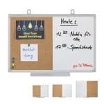 Tabla 2in1, panou pluta si whiteboard, 30 x 45 cm, Relaxdays