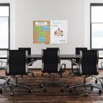 Tabla 2in1, panou pluta si whiteboard, 30 x 45 cm, Relaxdays - imagine 5