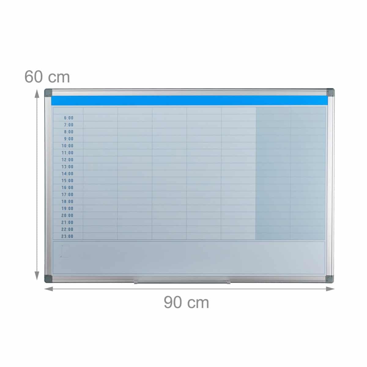 Planificator saptamanal/ore, Whiteboard, magnetic, suport accesorii, 60 x 90 x 5 cm - imagine 4