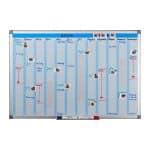 Planificator anual Whiteboard, magnetic, suport accesorii, 60 x 90 x 5 cm