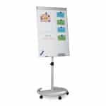 Tabla 2in1 mobila, whiteboard si flipchart, reglabila, 100 x 70 cm, Relaxdays
