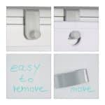 Tabla 2in1 mobila, whiteboard si flipchart, reglabila, 100 x 70 cm, Relaxdays - imagine 7