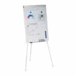 Tabla 2in1, whiteboard si flipchart, reglabila, 90 x 60 cm, Relaxdays