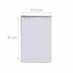 Flipchart 50 de coli hartie dictando, 81 x 57,5 ​​x 0,5 cm, Relaxdays - imagine 4