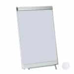 Flipchart 50 de coli hartie matematica, 81 x 57,5 ​​x 0,5 cm, Relaxdays