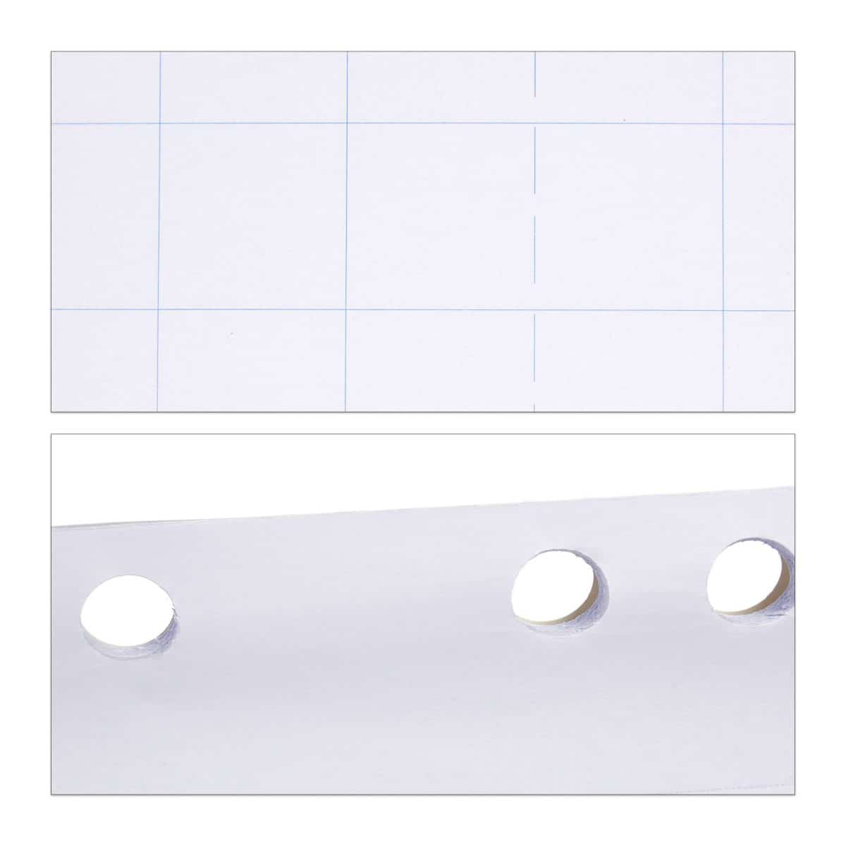 Flipchart 50 de coli hartie matematica, 81 x 57,5 ​​x 0,5 cm, Relaxdays - imagine 6