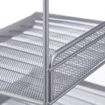 Organizator metalic, de birou/perete, 3 compartimente, 32 x 33 x 25 cm - imagine 8