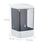 Dozator sapun lichid, 1 L, 4 etichete incluse, plastic, 19 x 11,5 x 11 cm - imagine 4