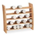 Raft cu 5 niveluri pentru condimente, bambus, 36 x 40, 5 x 16 cm