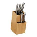Bloc de cutite gol din bambus, 25,5 x 11,5 x 18 cm, natur